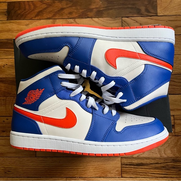 Nike Air Jordan Mid Men's Size 11 Royal White Orange